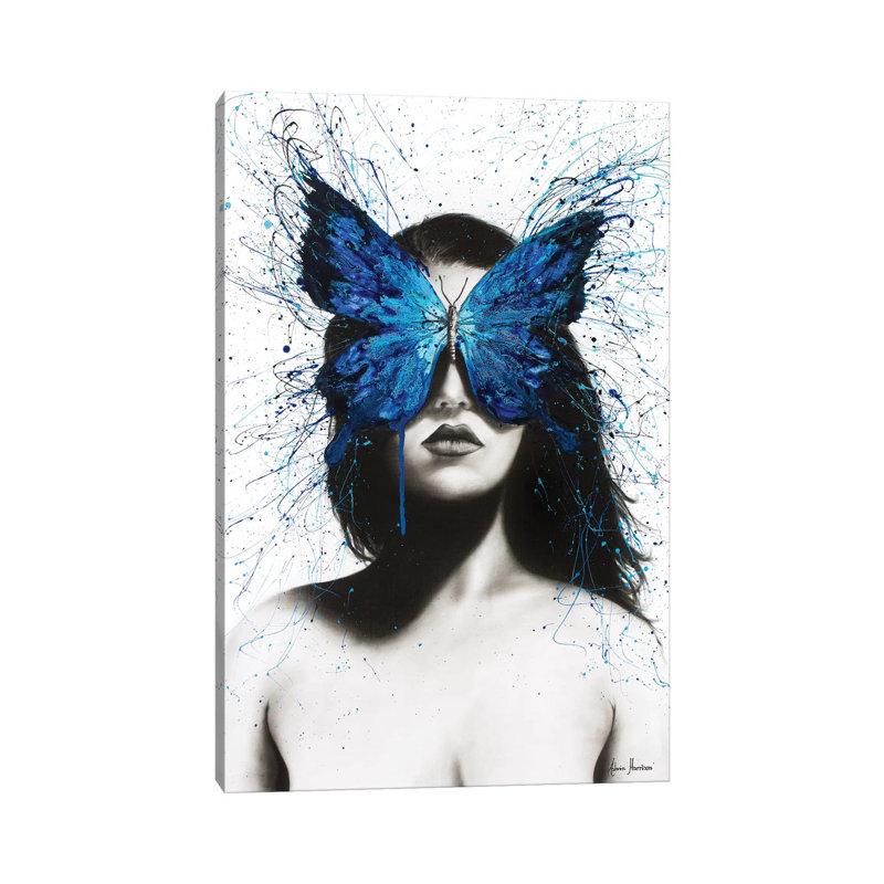 Butterfly Mind by Ashvin Harrison - Print on Canvas, Wrapped Canvas, 20.32 cm H x 30.48 cm W