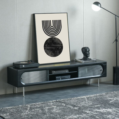 Meuble télé rétro moderne en verre luxueux