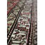 Tapis unique rouge-bourgogne / mousse des années 30 de 4 pi 7 po x 9 pi 7 po Karabagh