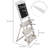 Free Standing Chalkboard with 3 Display Shelves-1064116698