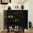 Crane Solid Wood Shoe Storage Cabinet 17 Pair Shoe Storage Cabinet