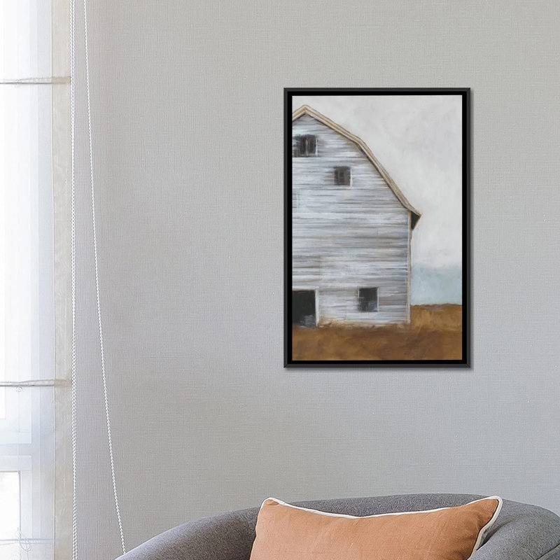 «Abandone Barn I», impression sur toile, H 26 po x l 18 po x P 1,5 po, Toile encadrée noire, Pas de tapis