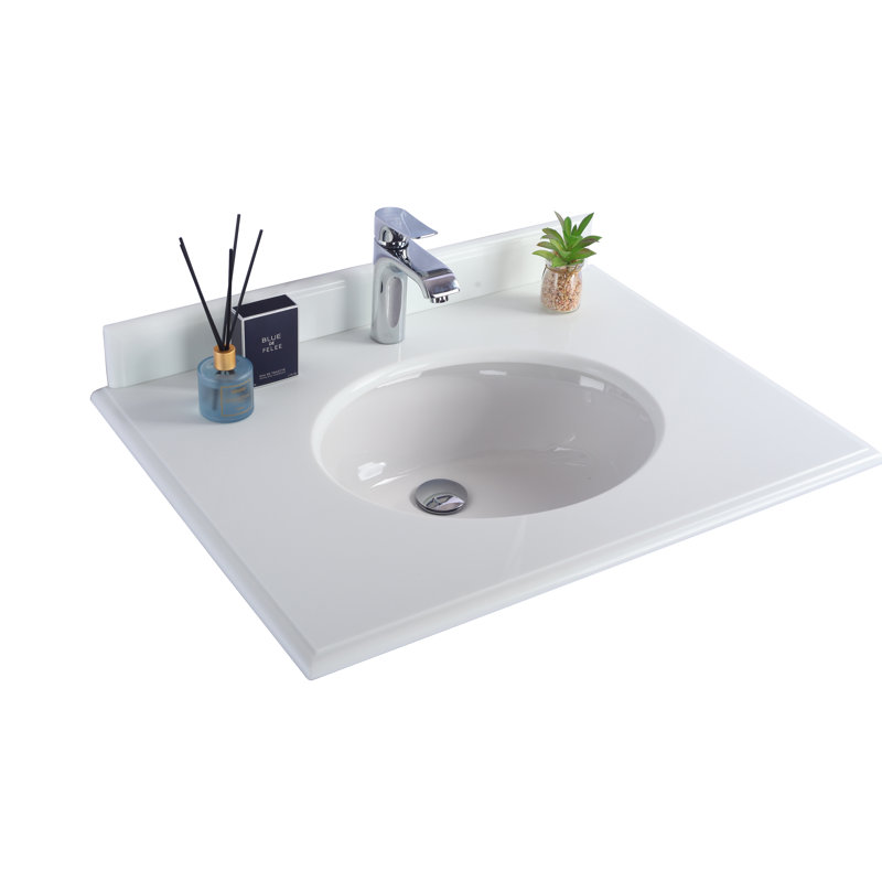 Dessus de salle de bain simple 30 po meuble-lavabo
