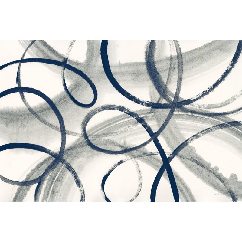 32396i-Calligraphia With Navy, 81cm H x 122cm W x 3.8cm D