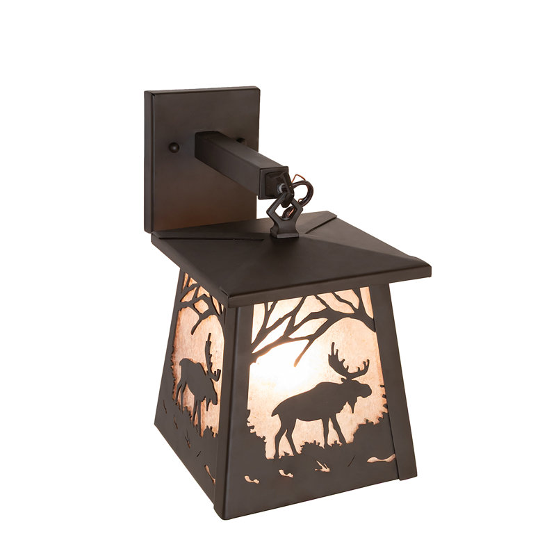 1 - Light Armed Sconce, Silver, Oil Rubbed Bronze