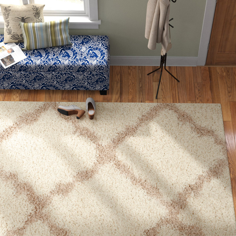Darroch Sgd-Dallas Geometric Performance Shag Rug, Rectangle de 10 pi x 14 pi