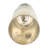 Decorative Glass Vase with Metal Stone and Aluminum Base Featuring Modern Circular Accent Design-125862510