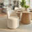 4 - Person Dining Table Sets With 52'' Solid Round Table & 4 Upholstered Chenille Swivel Chairs-1920671257-1945192706