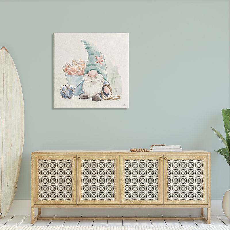 Illustration de l'aquarelle d'une étoile de mer par Janelle Penner - peinture, H 30 po x l 30 po x P 1,5 po, Toile tendue