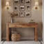 63" Console Table with 2 Drawers, Farmhouse Entryway Table and H-Shaped Sturdy Legs for Hallway & Living Room