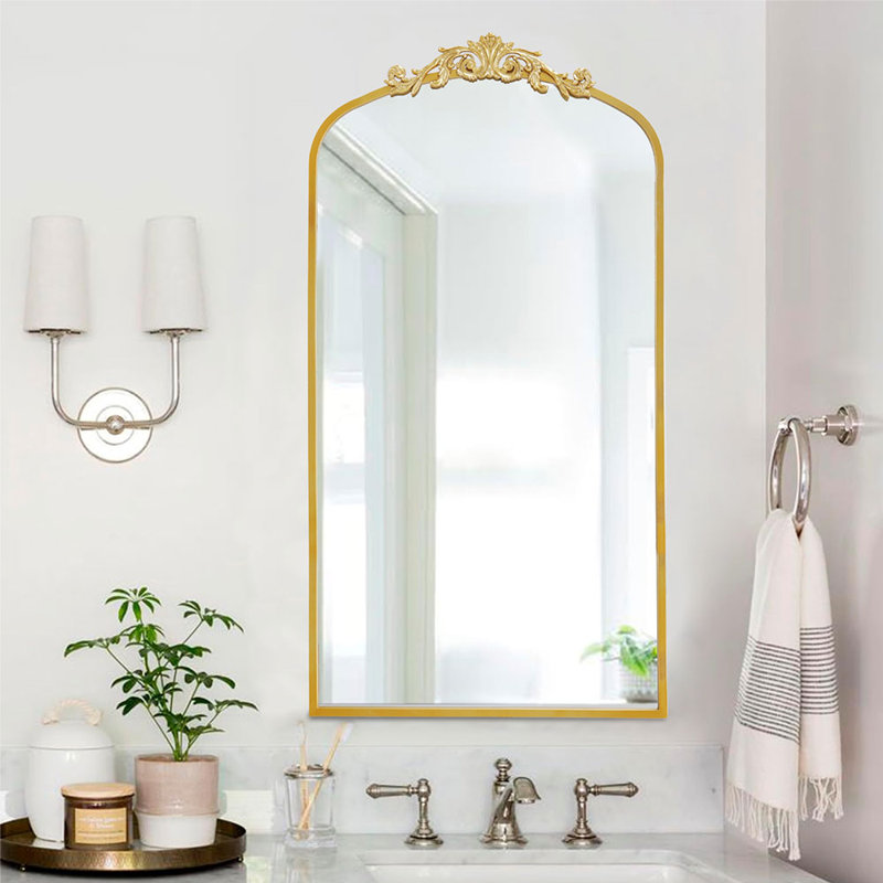 Dungonnell Iron Arch Mirror, 120cm H x 60cm W, Gold