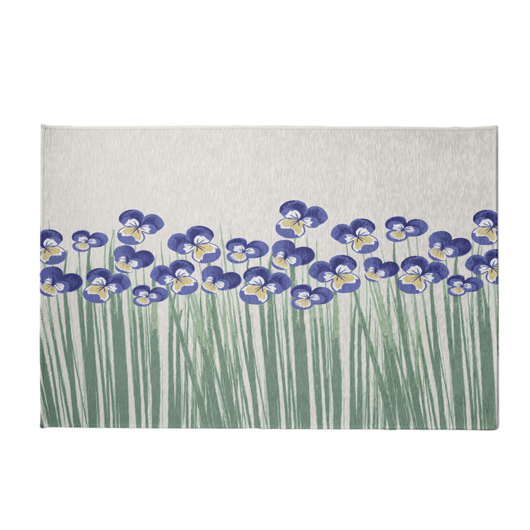 Alvordton Chenille Floral Indoor Rug