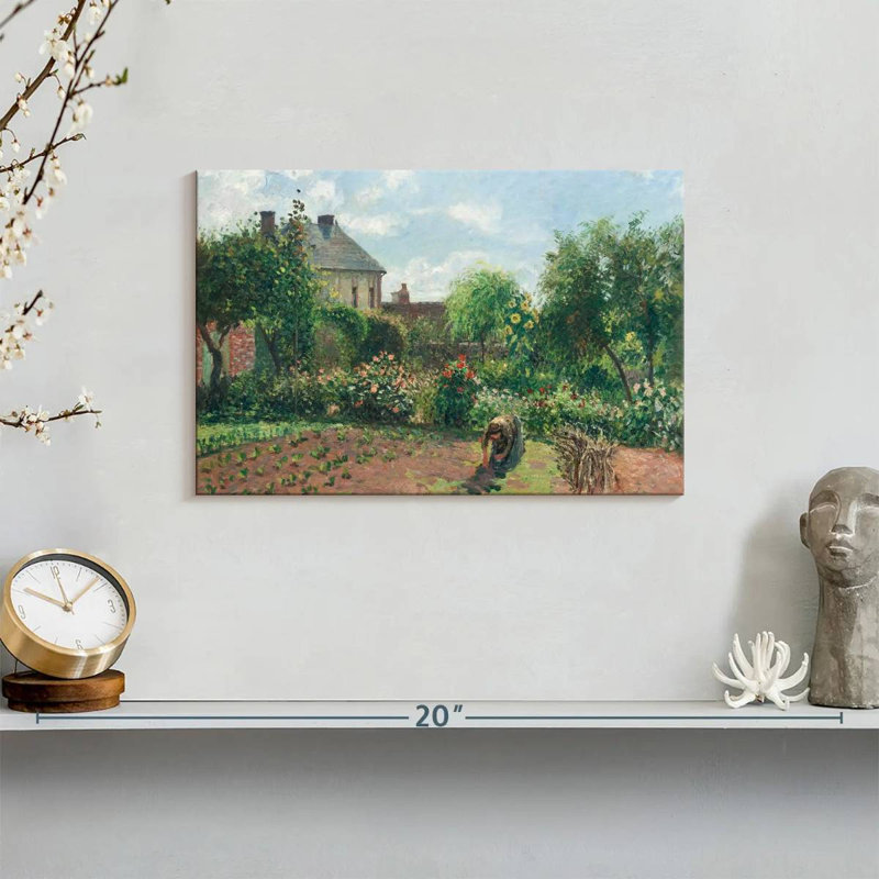 Senne, jardin de l'artiste à Eragny, 1898, H 8 po x l 12 po
