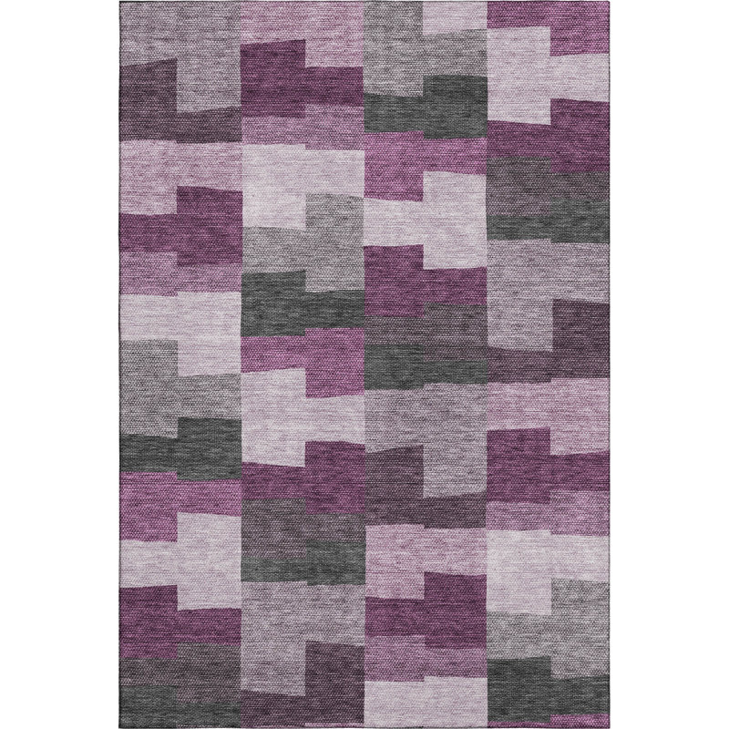 Premium Machine Washable Fehr Merlot Rug, Rectangle 8' x 10'