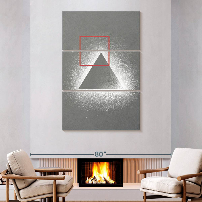 Avery Creative Abstract Geometric, 74" H x 48" W