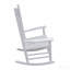 Chaise berçante en bois blanc-372086928
