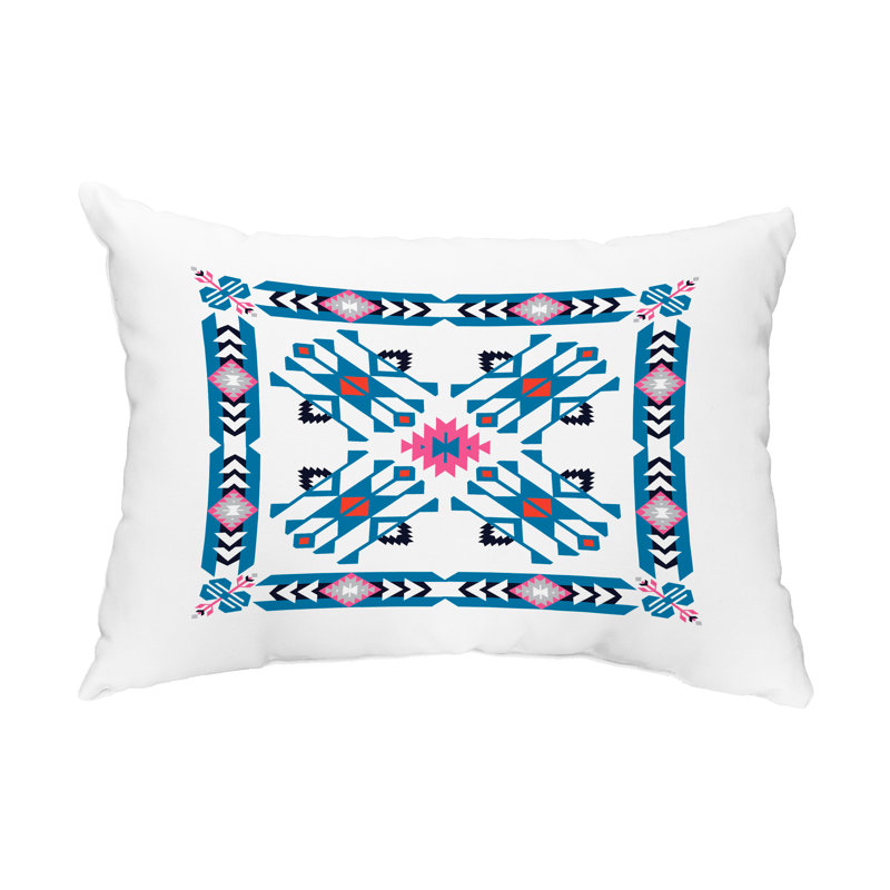 Housse de coussin d'extérieur rectangulaire Jodhpur, bleu