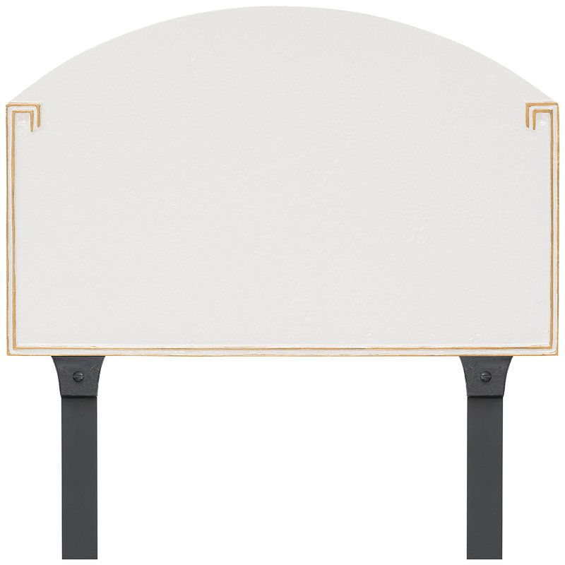 Georgetown Arch Lawn Insert, White/Gold, Yes