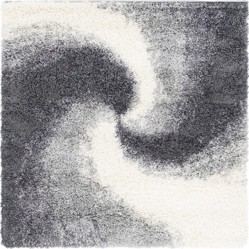 Abstract Indoor Rug, Square 4'