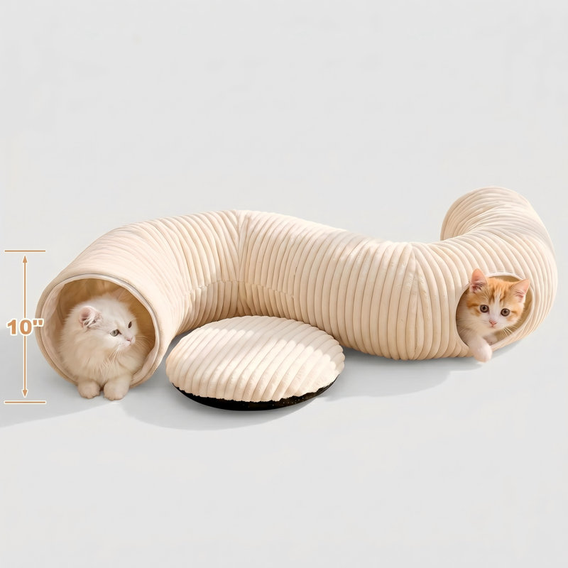 Lit pliant pour chat avec 40 jouets interactifs pour chat d'intérieur