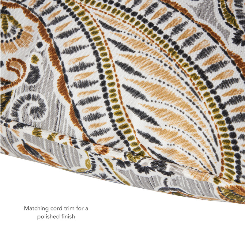 Coussin de chaise d'extérieur Lester, Cachemire arctique