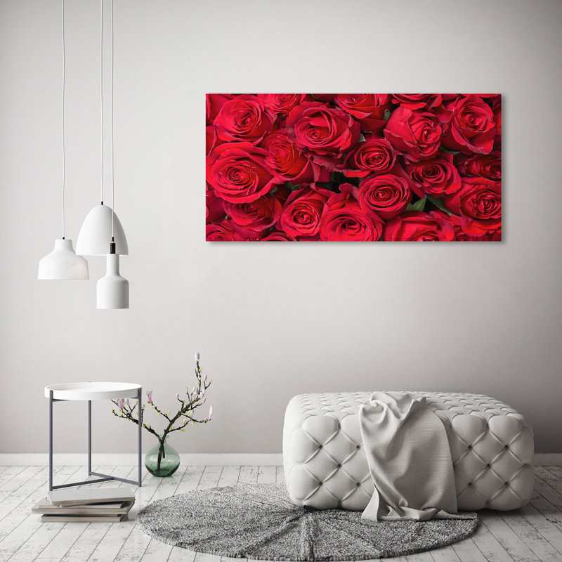 Red Roses - Wrapped Canvas Print