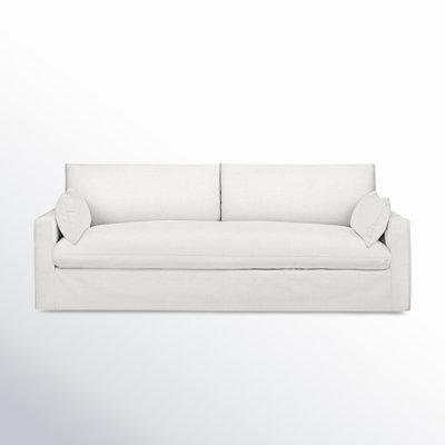 Luna 90"" Square Arm Slipcovered Sofa with Reversible Cushions -  Birch Lane™, 0E60A8EC1C27423FABE525CD10D4F11A