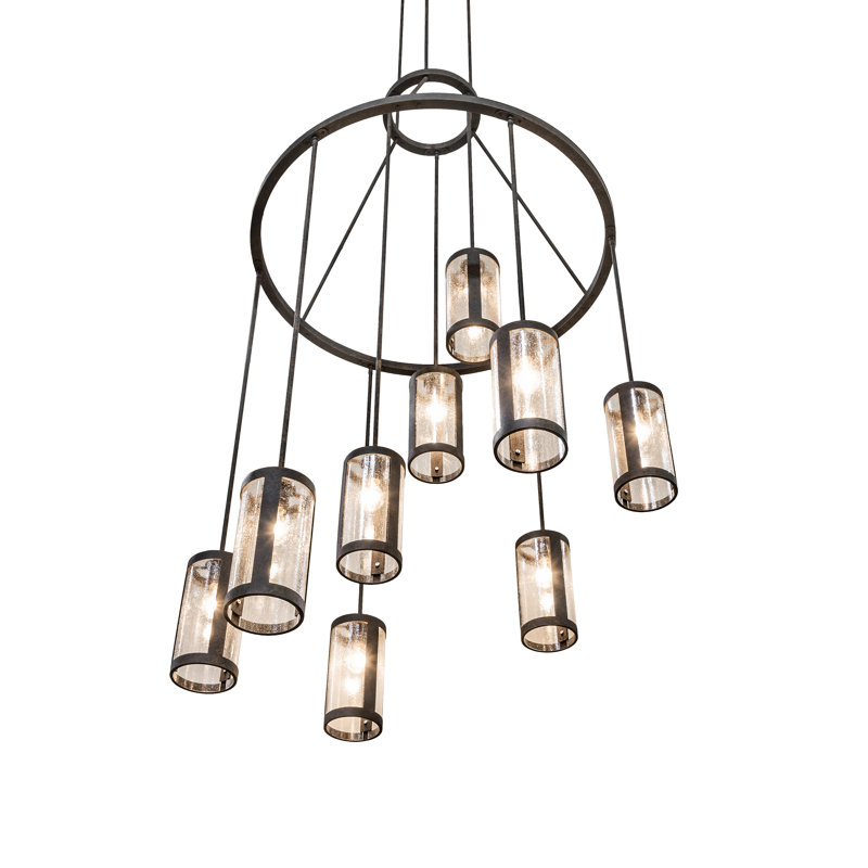 48" Wide Cartier 9 Light Chandelier
