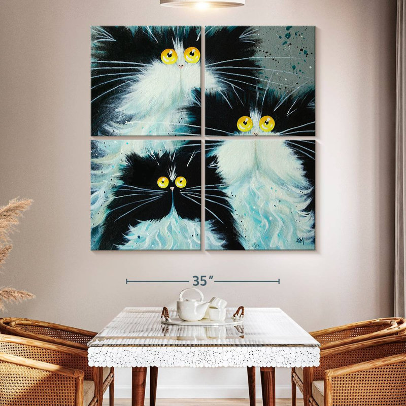 Brampt Meet The Purrents, 50" H x 50" W