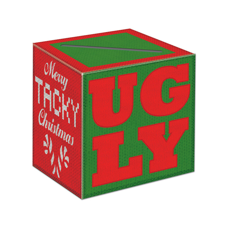 Urne de Noël avec chandail de Noël