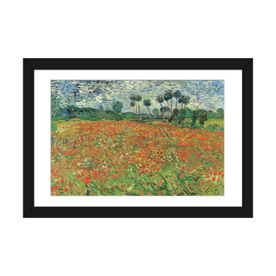 «Field of Poppies Auvers-sur-Oise 1890» par Vincent Van Gogh, reproduction sur toile