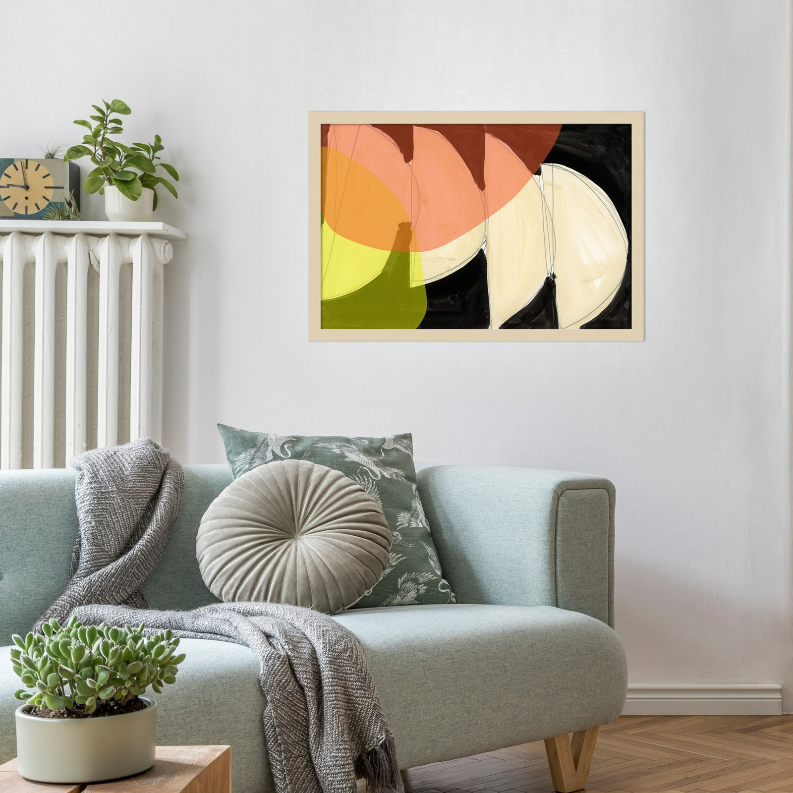Gilpin "Four Semi Moons I" Print, 17" H x 25" W, Brown
