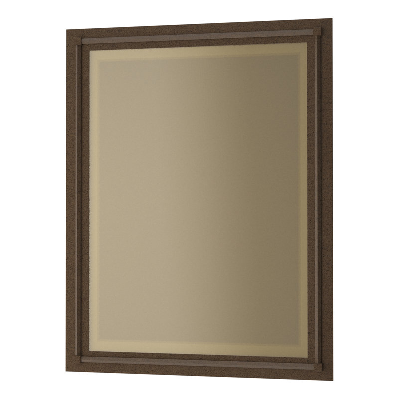Rook Industrial Beveled Accent Mirror, Bronze