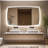 Backlit LED bathroom mirror, unique design, waterproof and explosion-proof, three color temperature adjustable, UR and LTL professional certification-1256728203