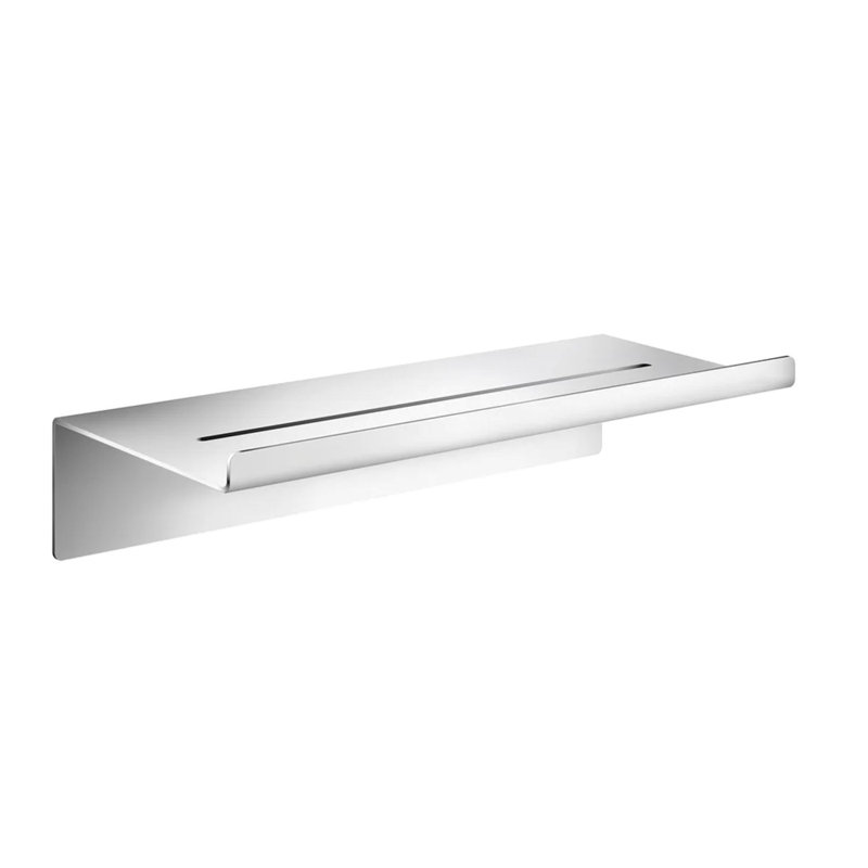 3M Self-adhesive peel n' stick  shower shelf, Polished Stainless Steel