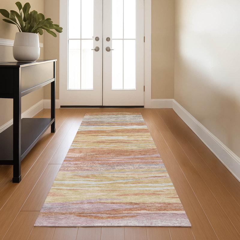 Premium Machine Washable Alaina AMF1933 Waves Rug, Runner 2'3" x 7'6"
