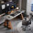 Gray Rectangular Sintered Stone Standing desk-1111697294