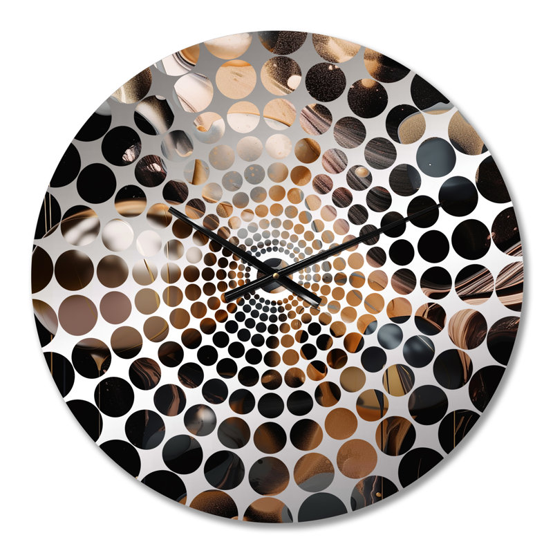 Samarah - Horloge murale abstraite en marbre, Petit