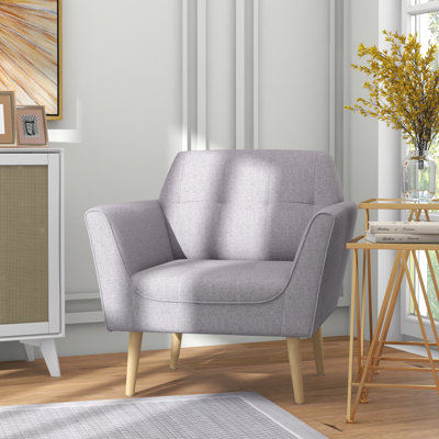Fauteuil capitonné large de 28,3 po Kwentin