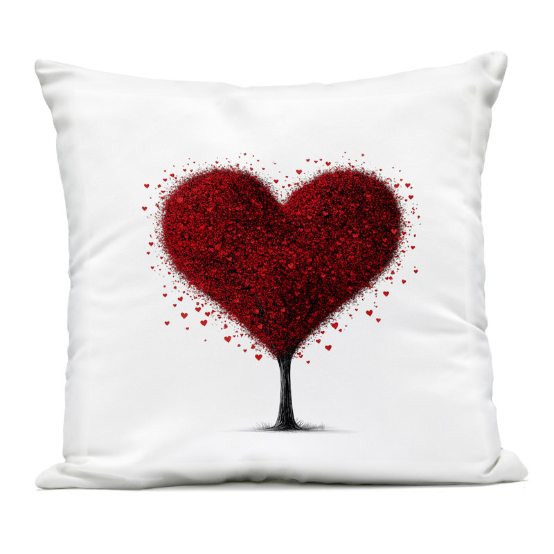 Coussin d'extérieur Blooming Heart Tree, par Christine Simpson Art