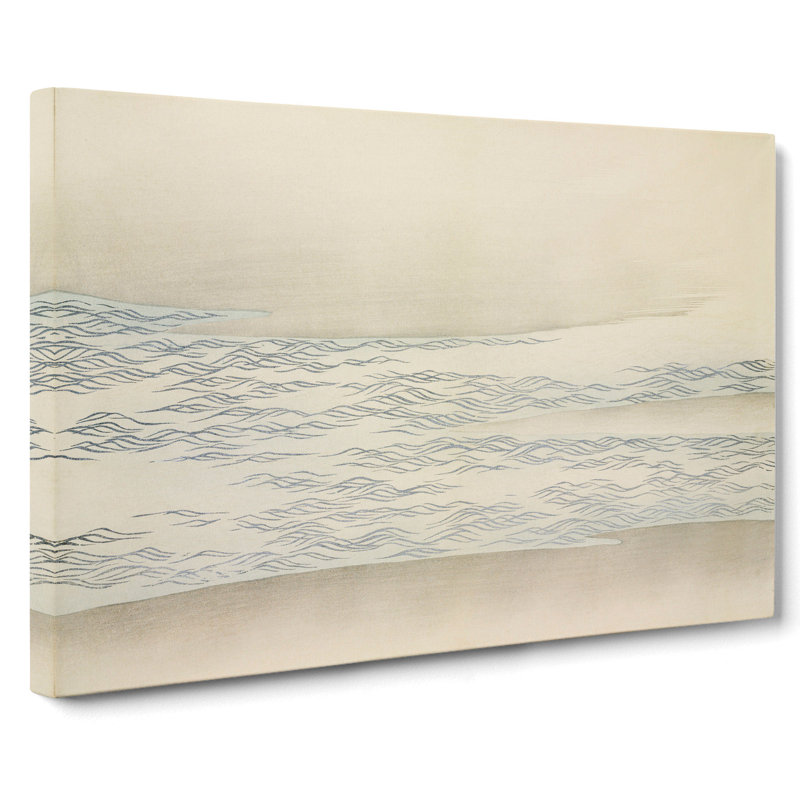 The Ocean Waves by Kamisaka Sekka - Wrapped Canvas Painting, 50cm H x 76cm W x 3cm D