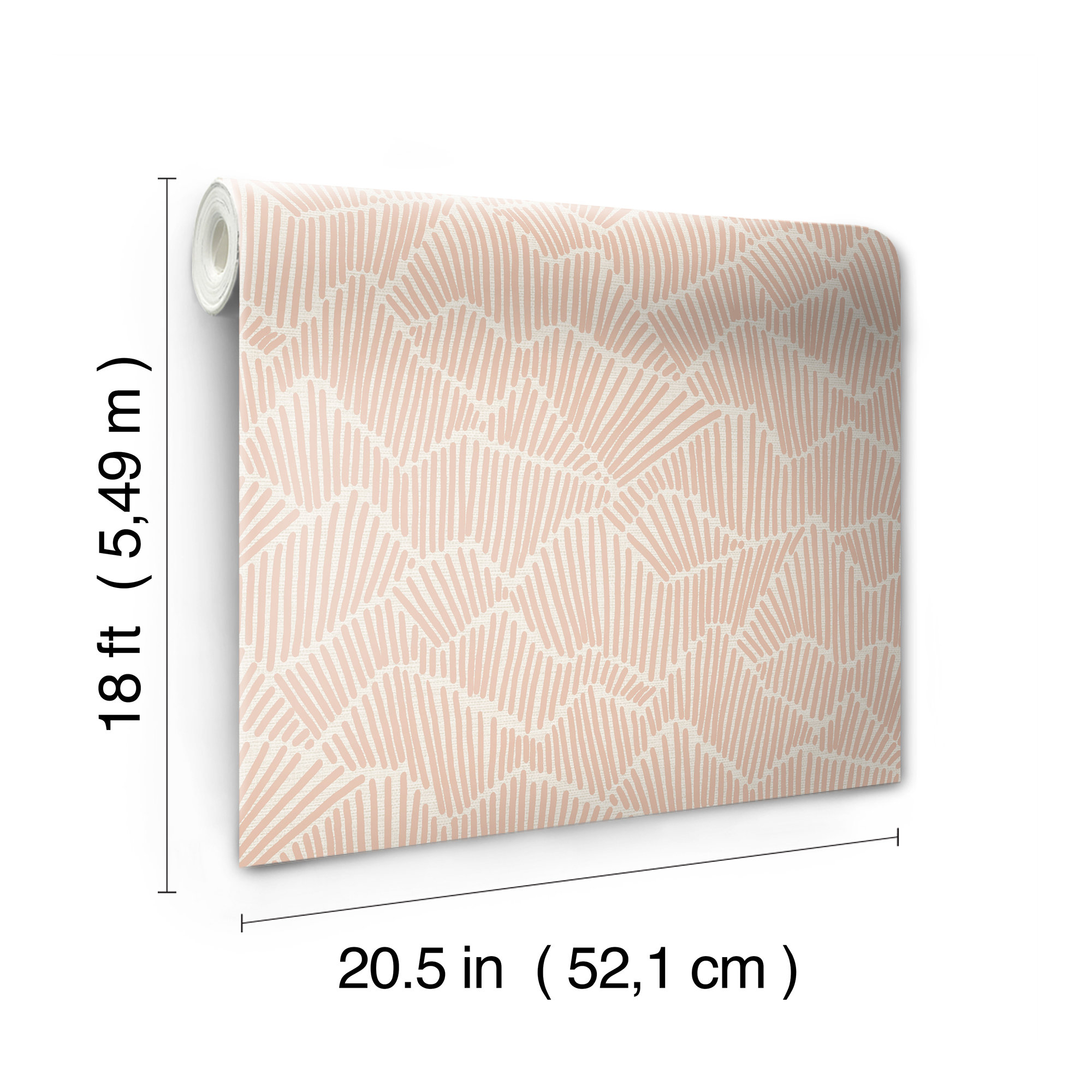Adames Modern Peel & Stick Geometric Wallpaper, Perwinkle