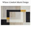 Aspire Homeware Modern Geometric Area Rug Contemporary Indoor Carpet-1095105549