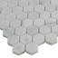 Heritage 1 in. x 1 in. Honeycomb Honed Marble Tile