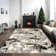 Monaco Series Abrstract Black/Gray/Ivory/Beige Area Rug