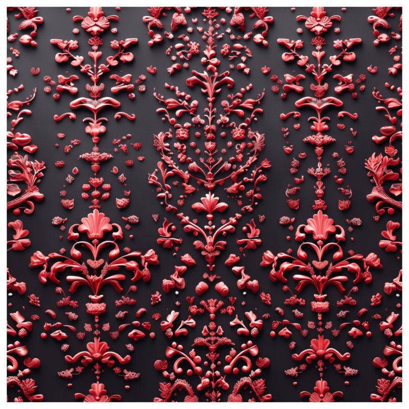 Housses de couette florales rouges, Lit simple