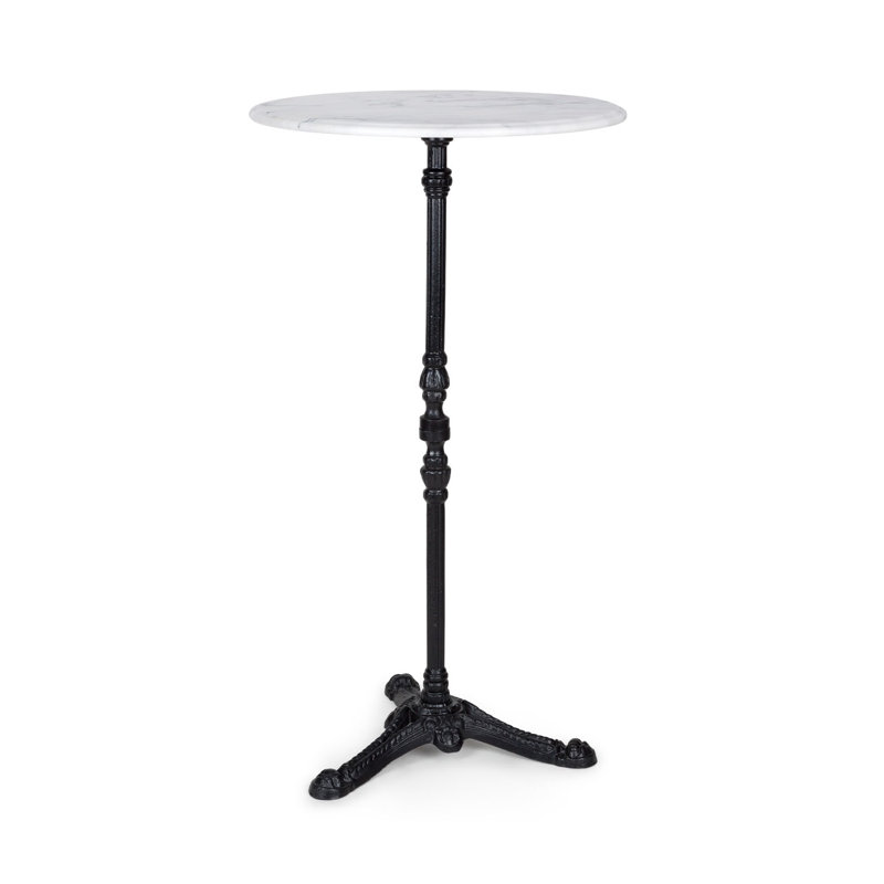 Marble Top Metal Base Dining Table