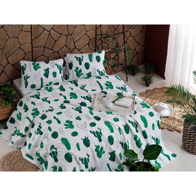 Cotton Floral Coverlet