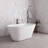 54" Streamline Soaking Freestanding Tub With Internal Drain-108964625