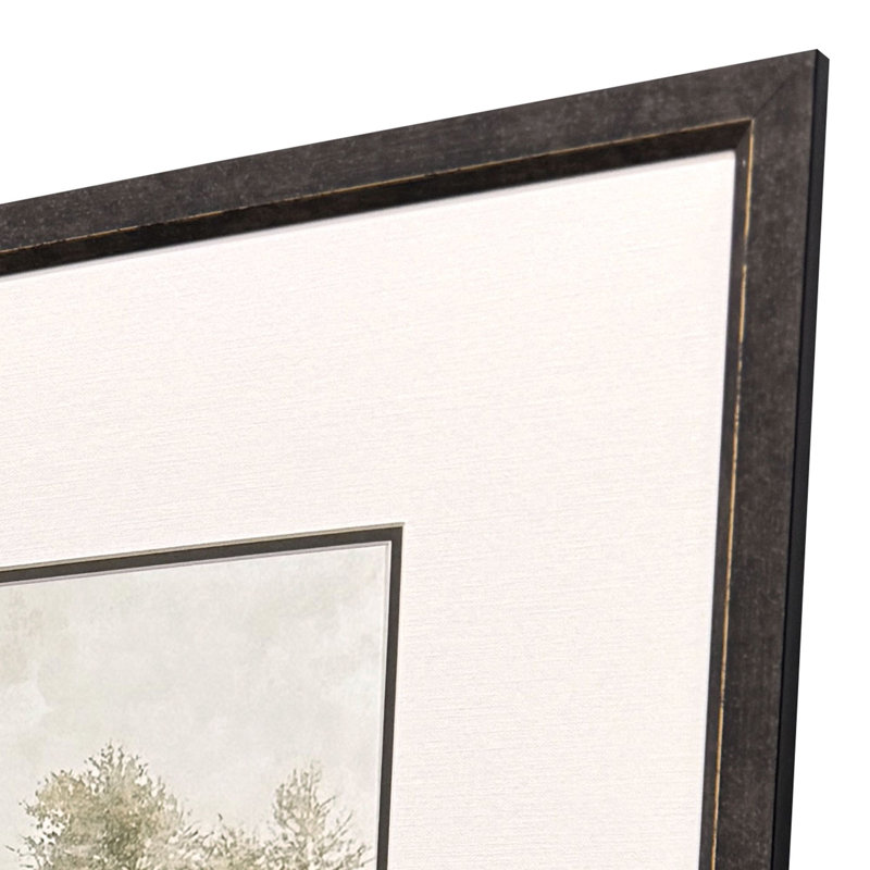 Aquarelle sur bois II, art encadré